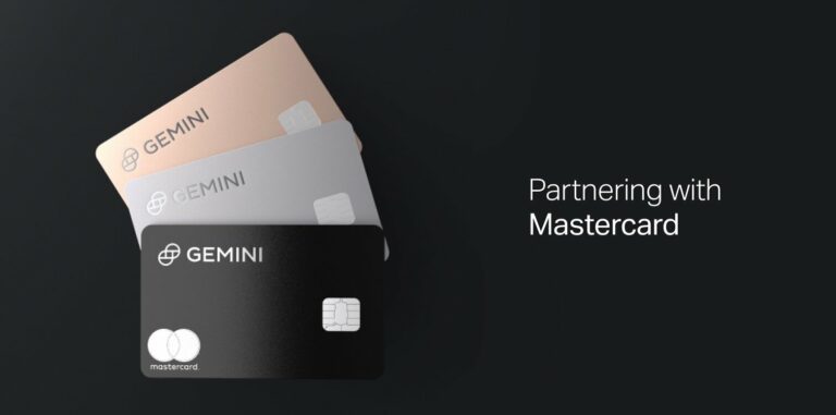 Gemini і MasterCard запускають кредитку з криптовалютним кешбеком