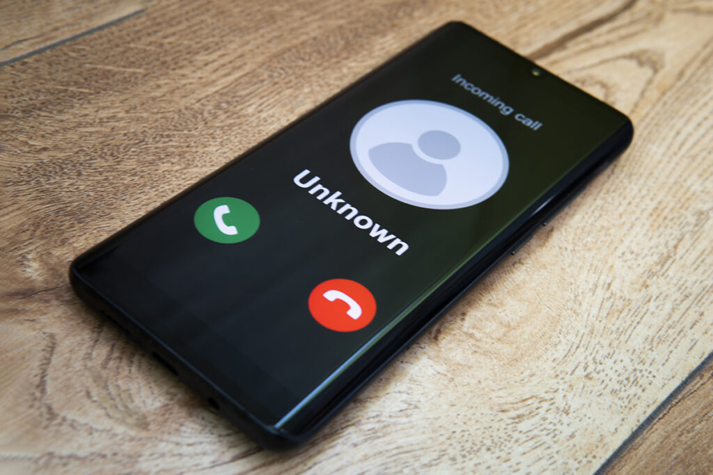 call from unknown number