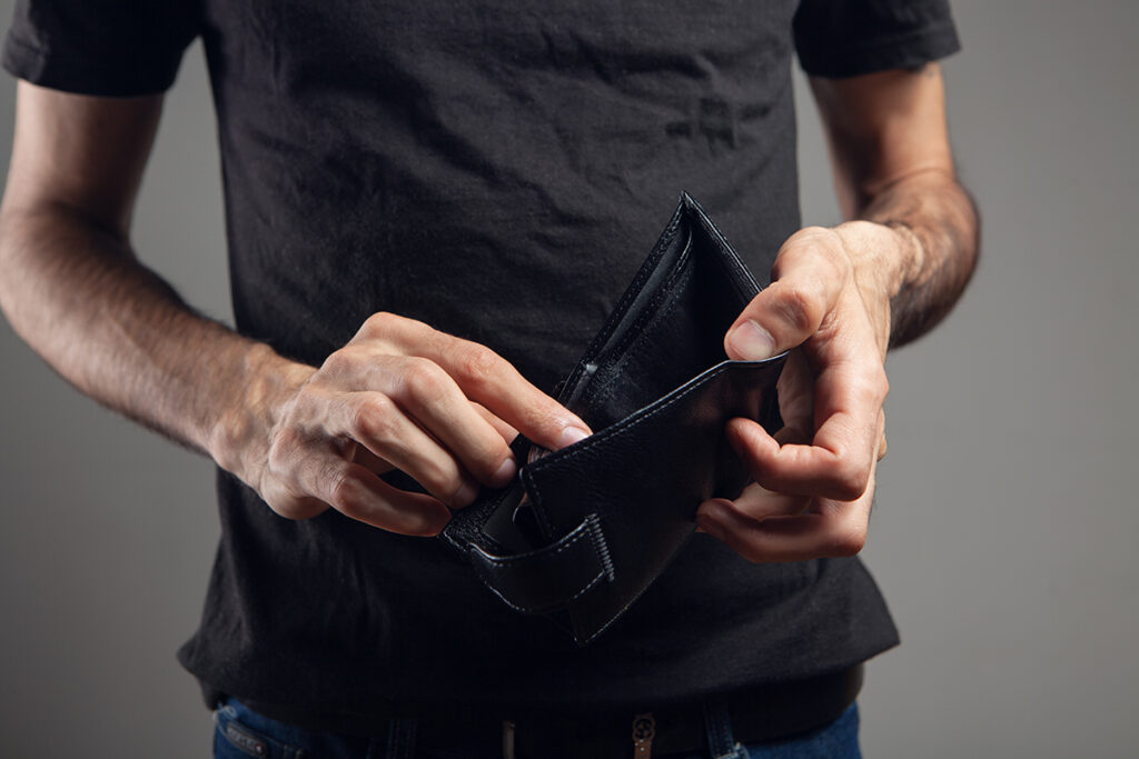 empty wallet