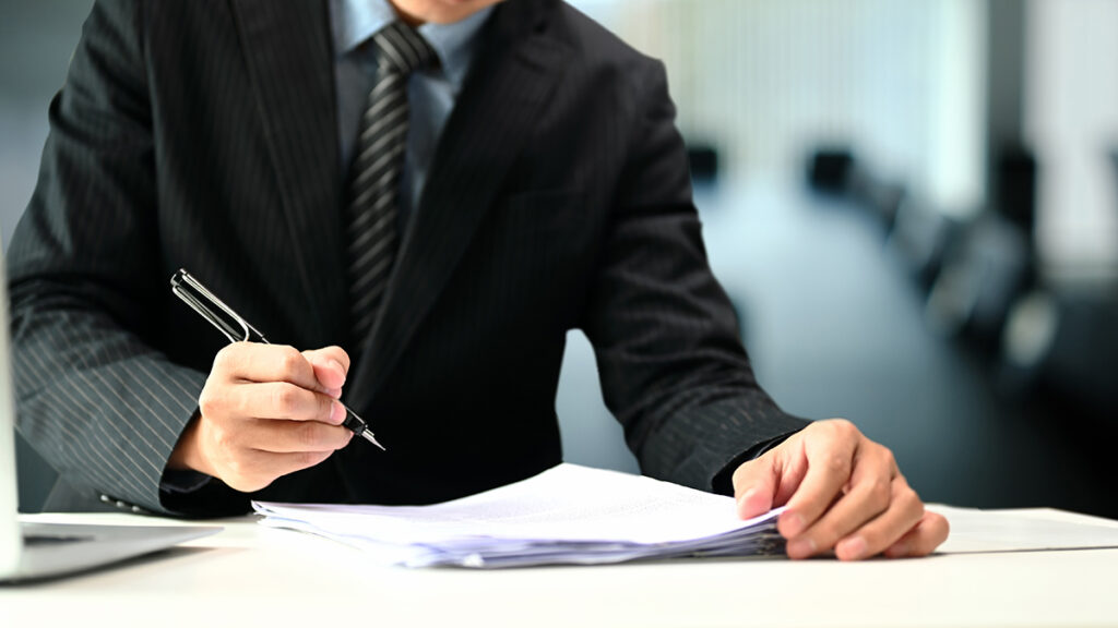 signing documents