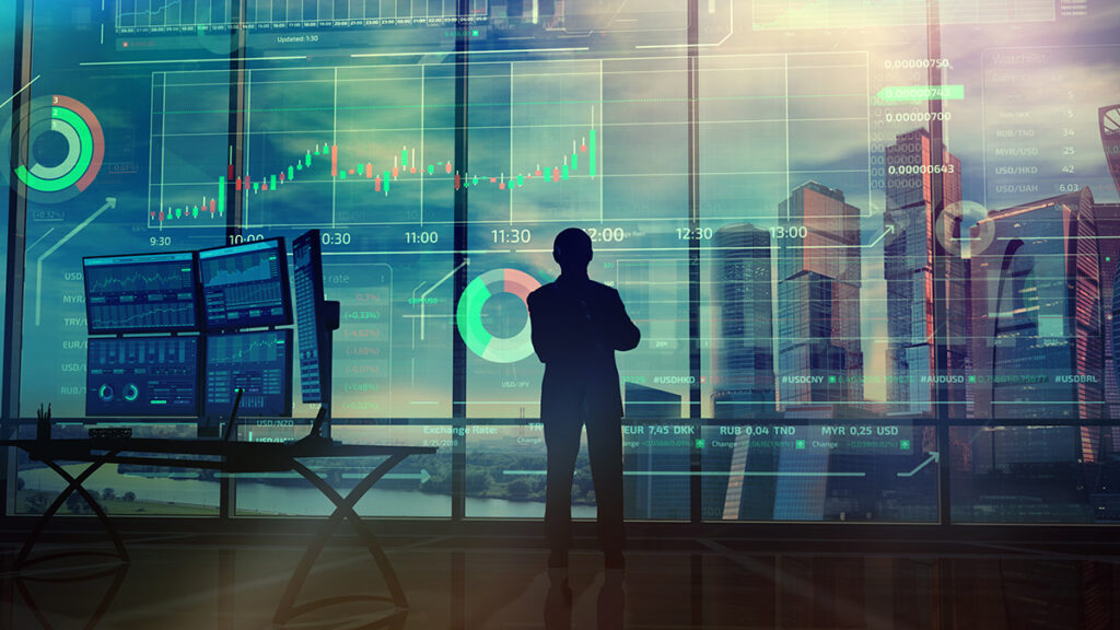 trader in the office