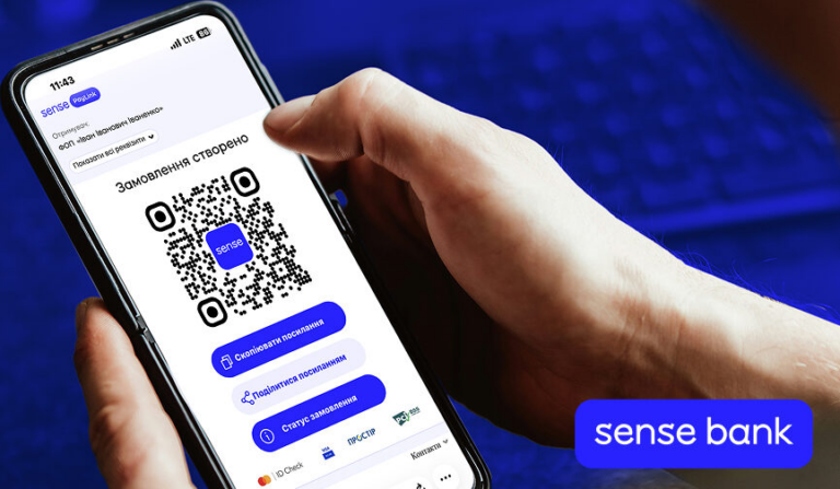Sense Bank запустив Sense PayLink для бізнесу: швидкий прийом оплат через соцмережі