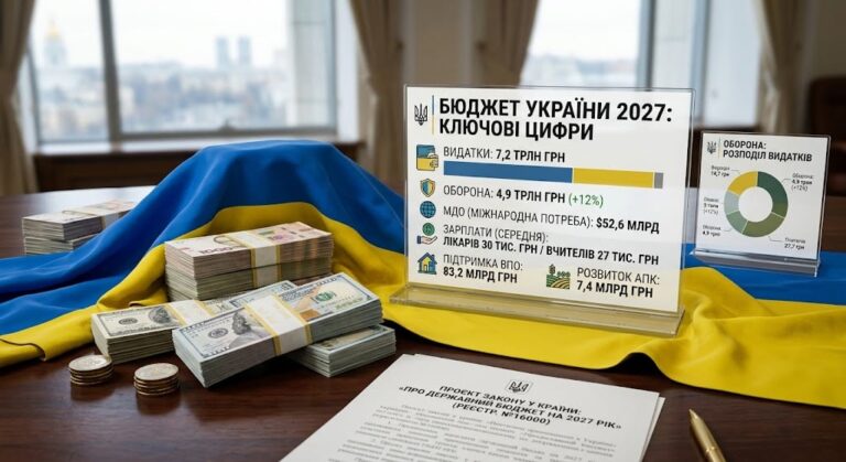 Сім цілих дві десятих трильйона гривень видатків: головні цифри проєкту бюджету на 2027 рік